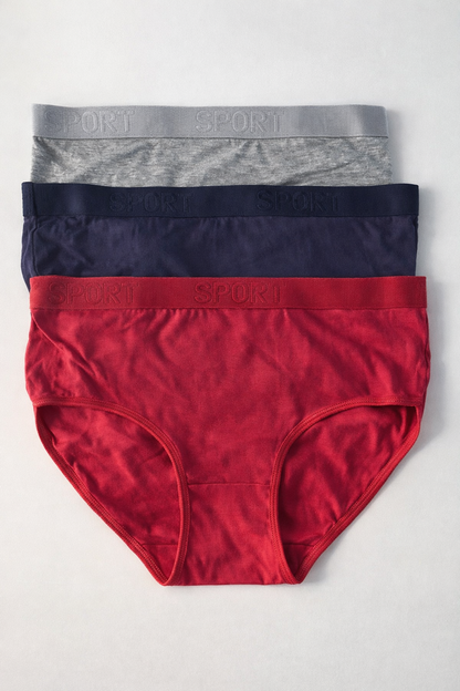 3 stuks Katoenen slip dames – comfortabel