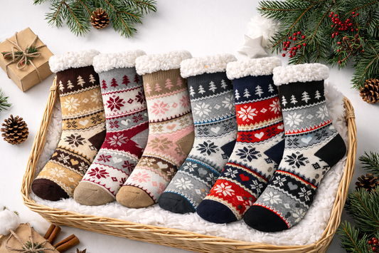 2 paar Anti-slip huissokken dames – warm & comfortabel