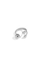 Roestvrijstalen minimalistische ringen Hart Casual Dagelijks Eenvoudig Serie Dames sieraden