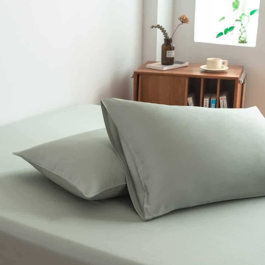 Lichtgroen Bamboe Beddengoedset 2-persoons – 400TC Tanboocel - Sage Green