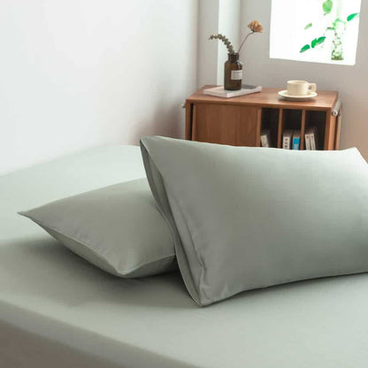 Lichtgroen Bamboe Beddengoedset 2-persoons – 400TC Tanboocel - Sage Green
