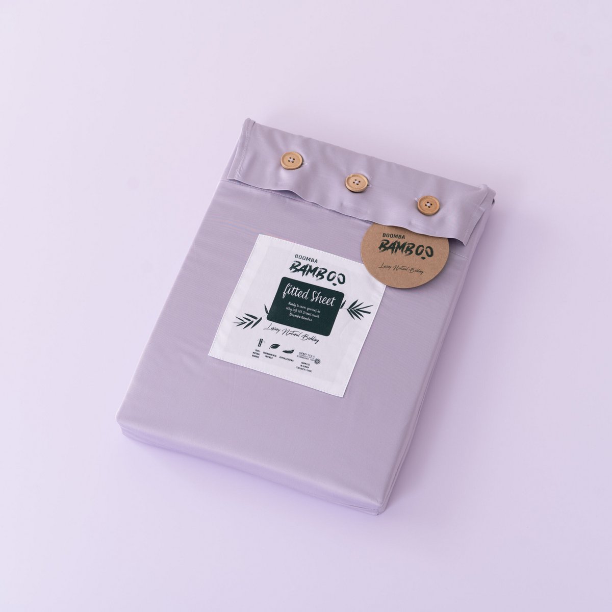 Lila Bamboe Hoeslaken voor Topdekmatras Premium – 400TC Tanboocel – 100% bamboe – Lavender Mist