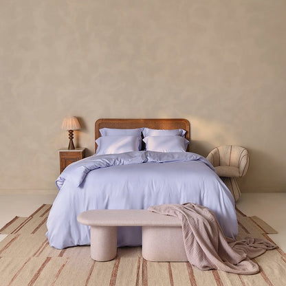 TENCEL™ Twill Dekbedovertrek Lavendel Blauw