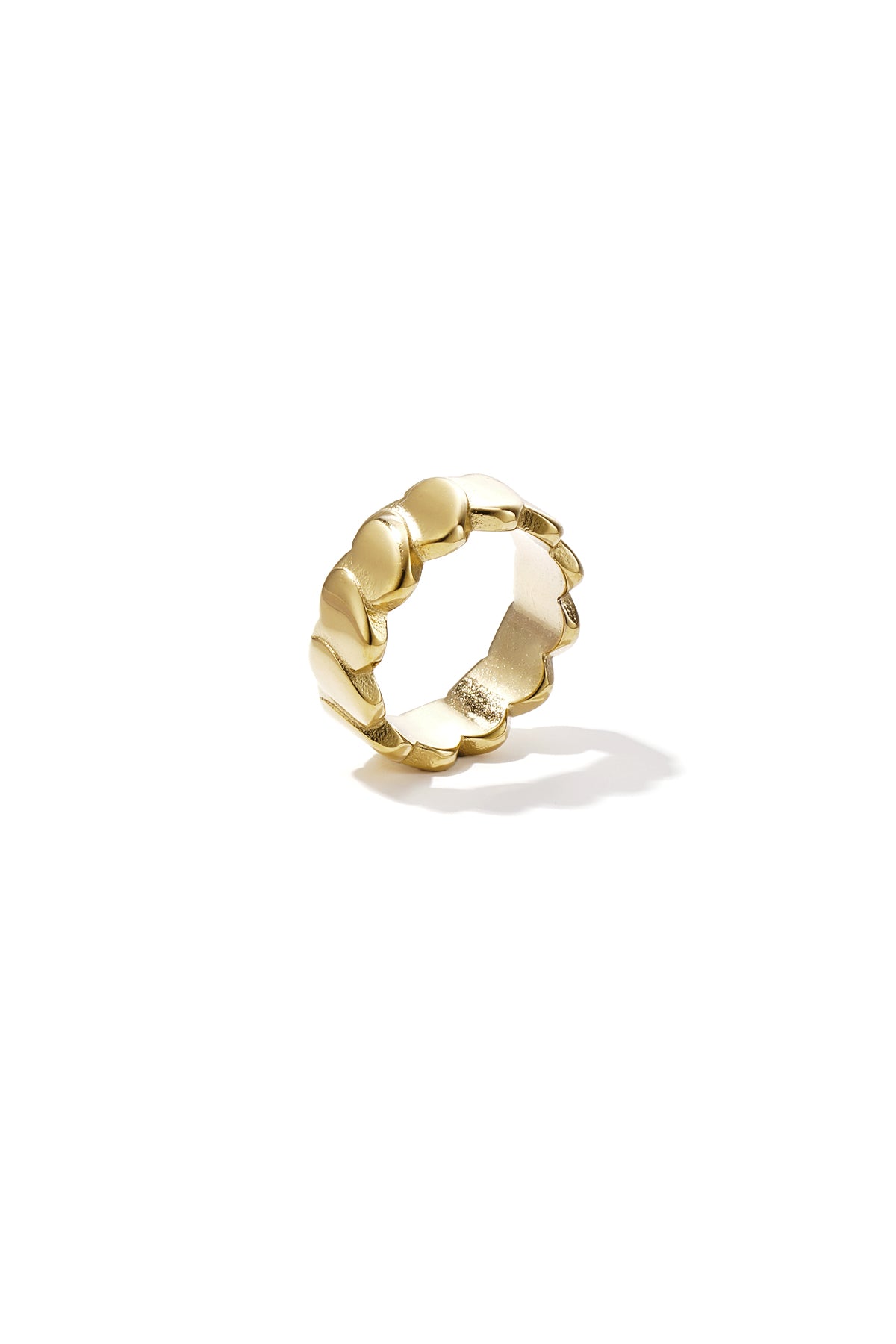 Gelaagde harten statement ring