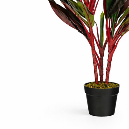 Kunstpflanze Cordyline Rot