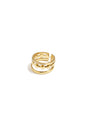 3 laagse ring ronde details en steentjes