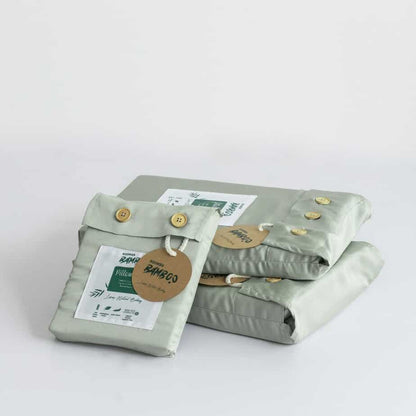 Lichtgroen Bamboe Beddengoedset 2-persoons – 400TC Tanboocel - Sage Green