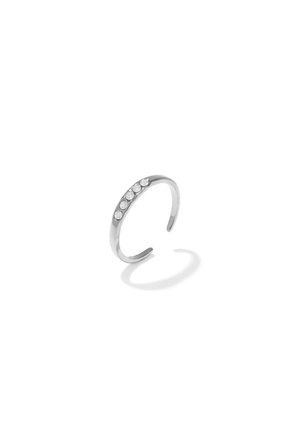 Ring met steentjes -Stainless Steel