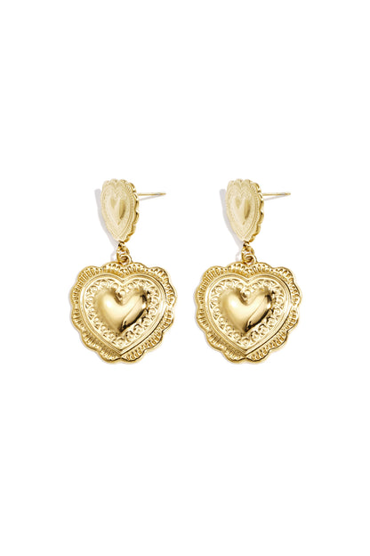 Oorbellen met hartvormige hangers