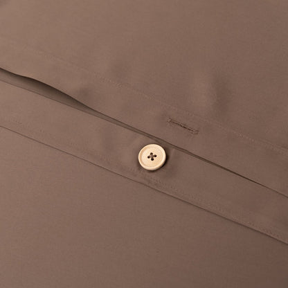 Donkerbruin Bamboe Beddengoedset 1-persoons – 400TC Tanboocel - Coffee Brown