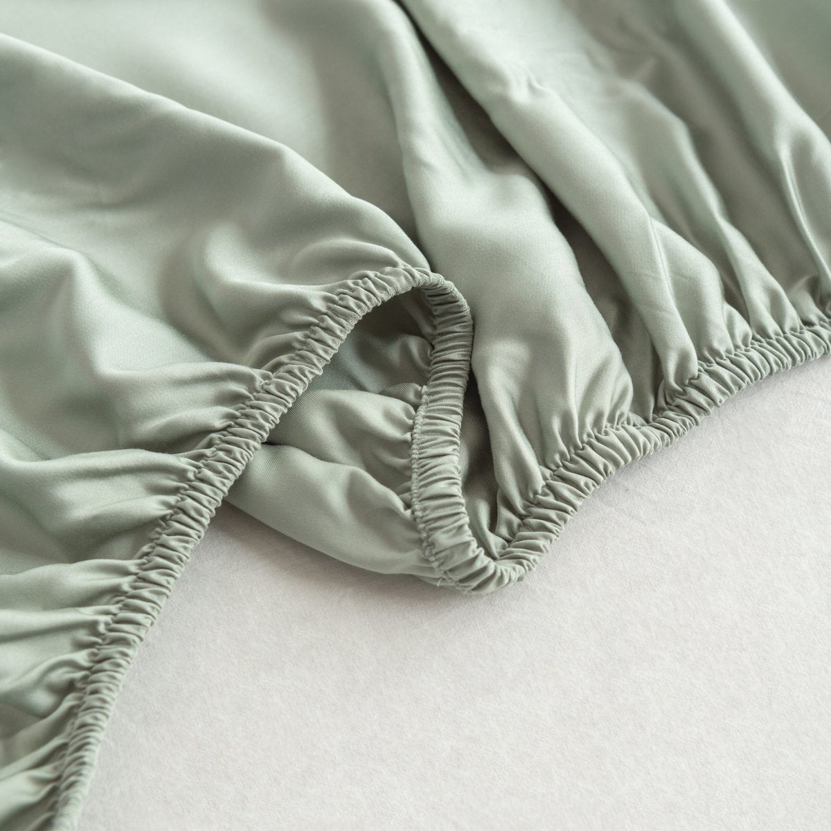 Lichtgroen Bamboe Beddengoedset 1-persoons – 400TC Tanboocel - Sage Green