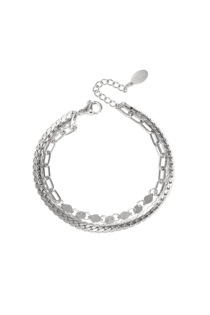 Dubbellaagse armband Stainless Steel