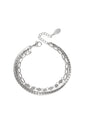 Dubbellaagse armband Stainless Steel