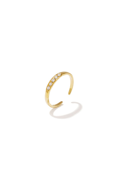 Ring met steentjes -Stainless Steel