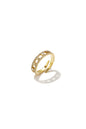 Minimalistische ringen van roestvrij staal, Circle Simple Daily Simple-serie, damessieraden.