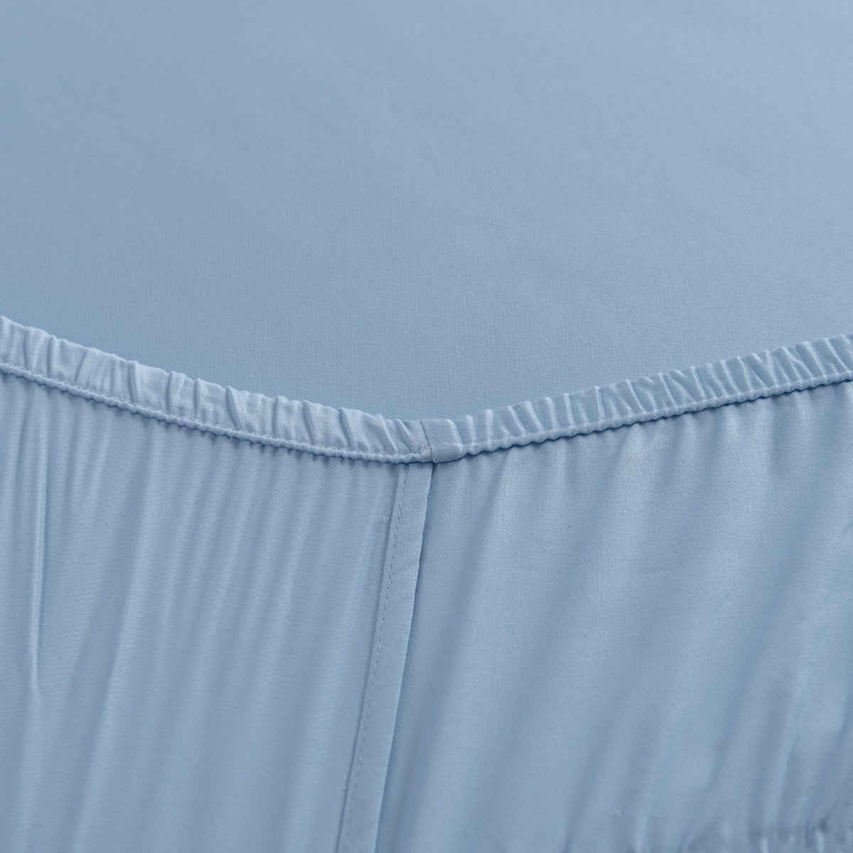 Lichtblauw bamboe Hoeslaken Premium - t/m 30cm - 400TC Tanboocel - Sky Blue