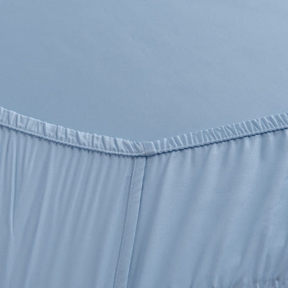 Lichtblauw bamboe Hoeslaken Premium - t/m 30cm - 400TC Tanboocel - Sky Blue