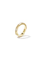 Hoekige ring met steentjes en parelmoer detail