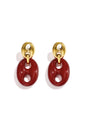Acryl oorbellen met druppelvorm, geometrische stijl, casual, alledaags, eenvoudige serie, dames sieraden