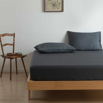 Donkerblauw Bamboe Beddengoedset 1-persoons – 400TC Tanboocel - Space Blue