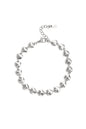 Roestvrijstalen kettingarmbanden Hart Simple Daily Simple Series Damessieraden
