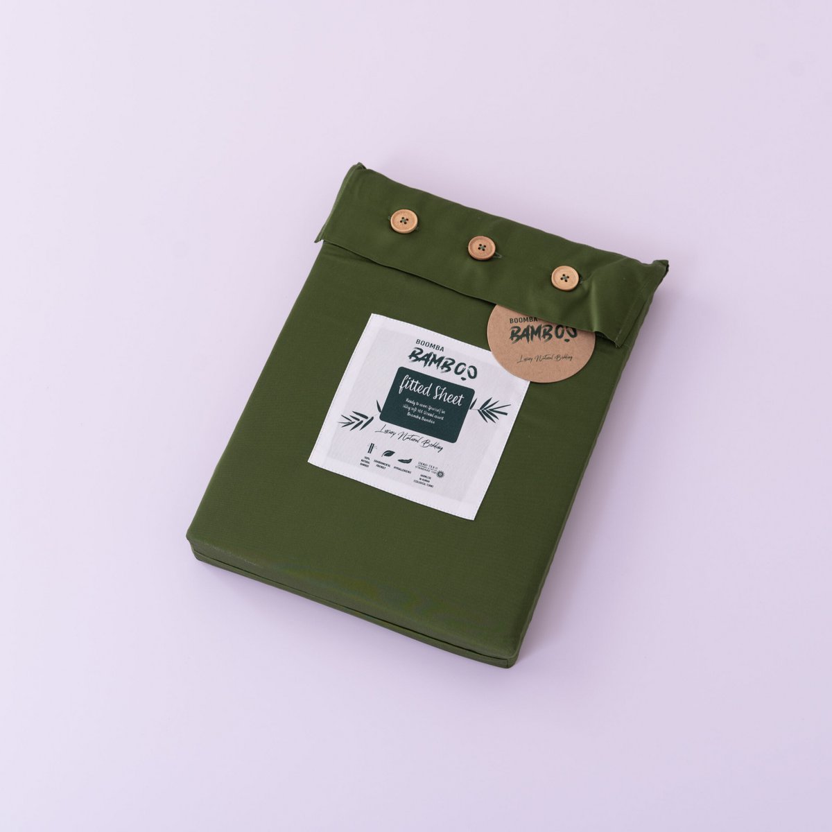 Donkergroen Bamboe Hoeslaken voor Topdekmatras Premium – 400TC Tanboocel – 100% bamboe – Deep Moss