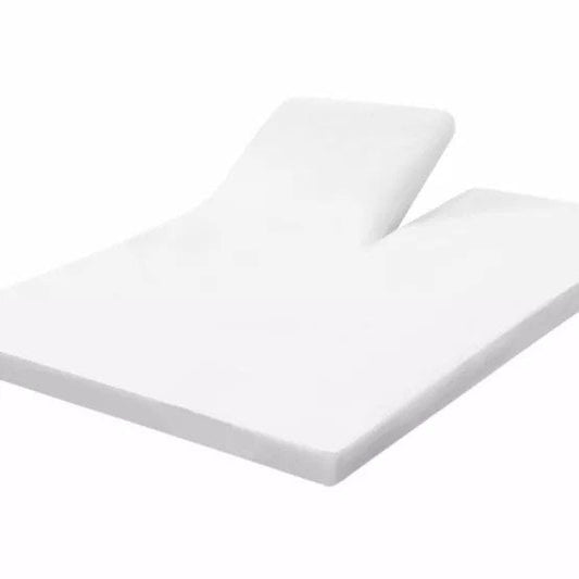 Wit bamboe Split-Topper Hoeslaken - (400TC Tanboocel) - Coco White