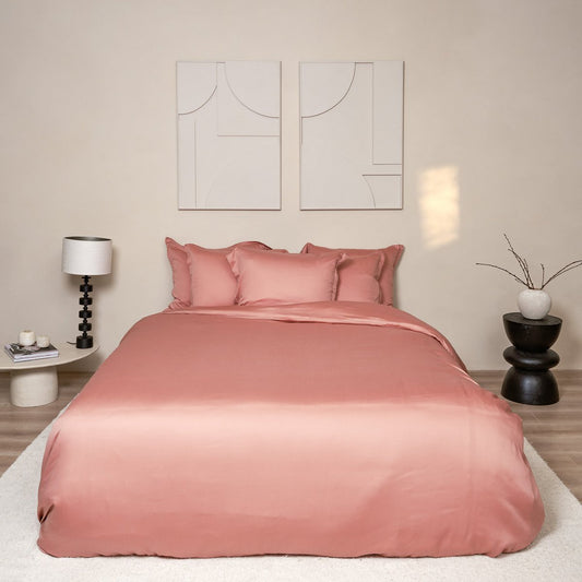 TENCEL™ - Sateen Dekbedovertrek Terra Roze