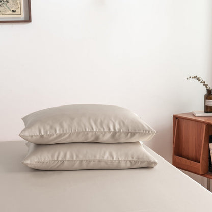 Beige Bamboe Beddengoedset 2-persoons – 400TC Tanboocel - Soft Taupe
