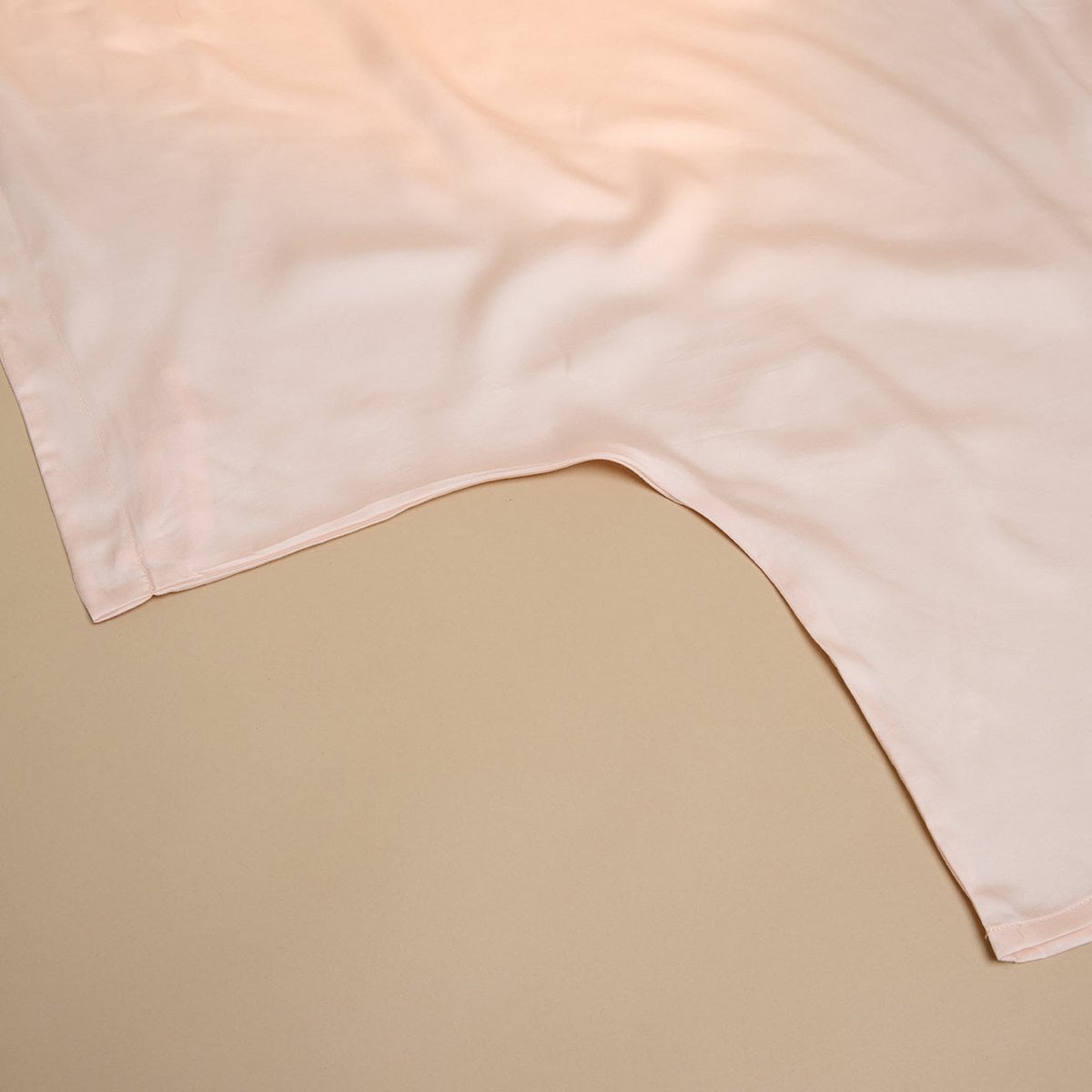 TENCEL™ Sateen Dekbedovertrek Perzik Wit
