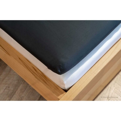 Donkerblauw bamboe Hoeslaken voor Topdekmatras Premium – 400TC Tanboocel – 100% bamboe – Space Blue