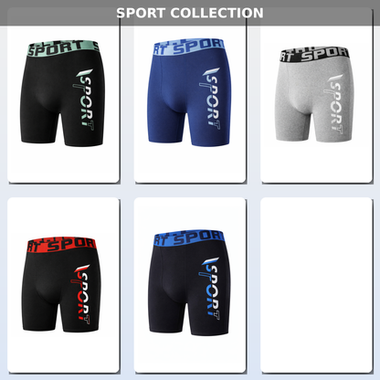 5 stuks Katoen heren sport boxershorts lange pijpen