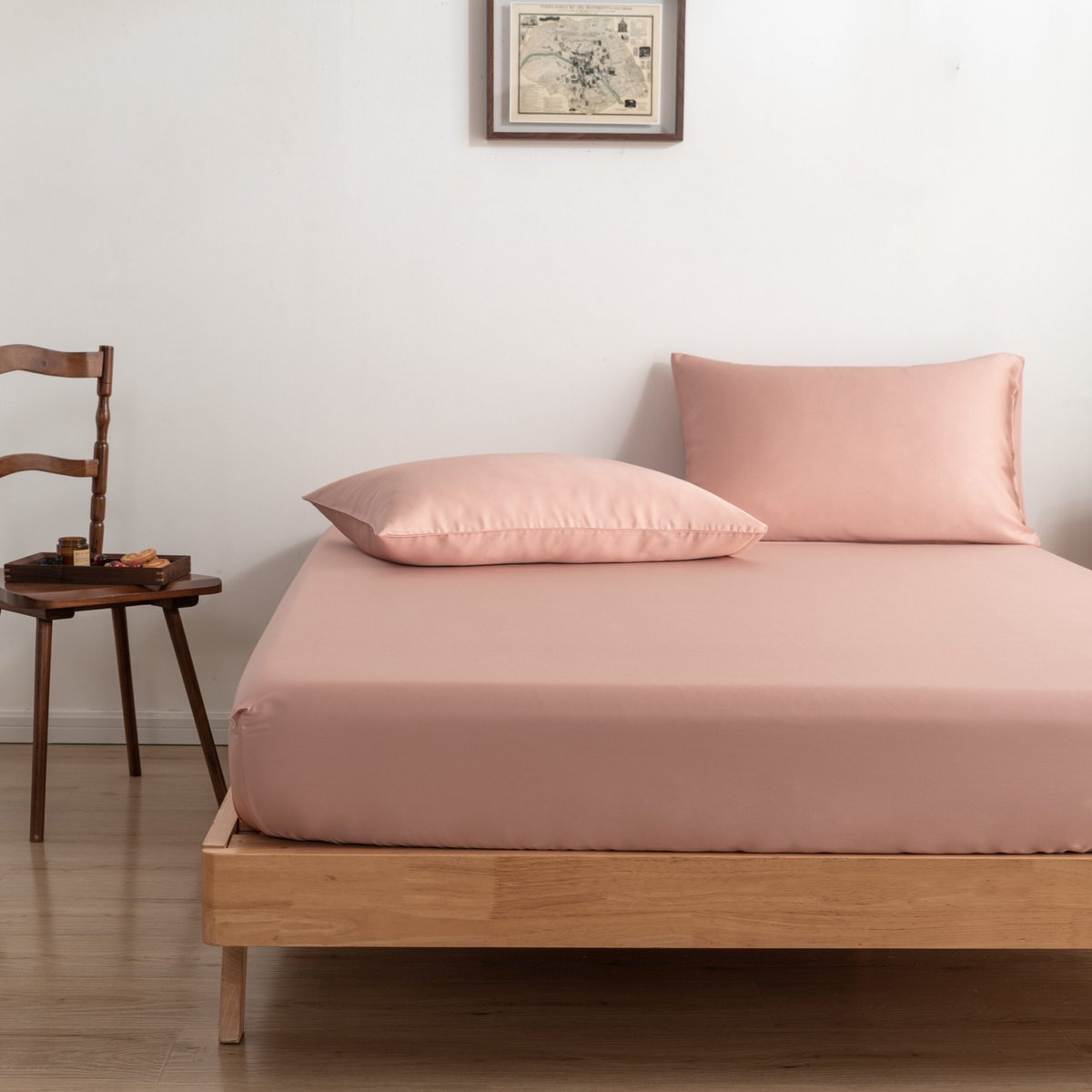 Roze bamboe Hoeslaken Premium - t/m 30cm - 400TC Tanboocel - Cuddle Pink