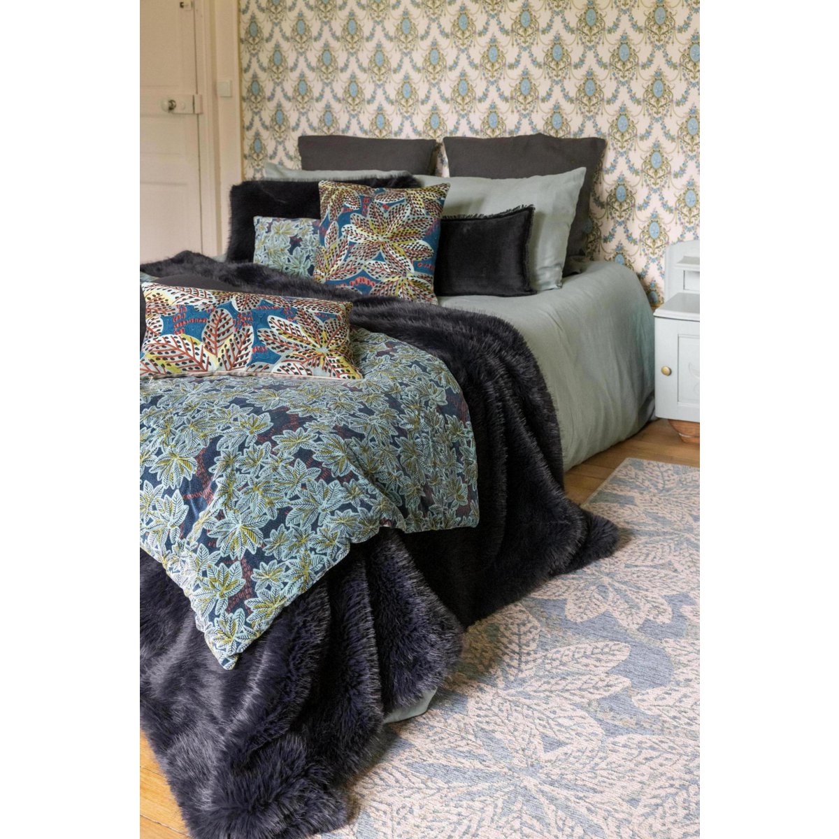 Nolan Caviar 85 x 200 gerecyclede quilt