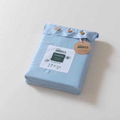 Lichtblauw bamboe dekbedovertrek Premium - 400TC Tanboocel - 100% bamboe - Sky Blue