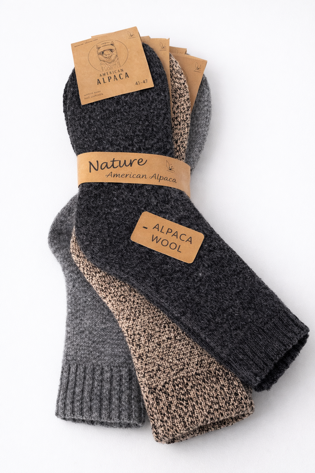 bhb 3 paar alpacasokken, 95% wol, dames, heren, winter, warm, zacht, ademend, premium wol, thermo, outdoor, trekking, werk, gebreid, duurzaam, zwart/beige/lichtgrijs, 39-42 EU bhb 3 paar alpacasokken, 95% wol, dames, heren, winter, warm, zacht, ademend, premium wol, thermo, outdoor, trekking, werk, gebreid, duurzaam, zwart/beige/lichtgrijs, 39-42 EU