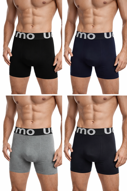 4 stuks Katoen heren sport boxershorts lange pijpen