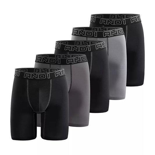 5 pack AND1 lange sport boxershorts