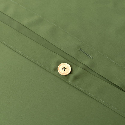 Donkergroen Bamboe Beddengoedset 2-persoons – 400TC Tanboocel - Deep Moss