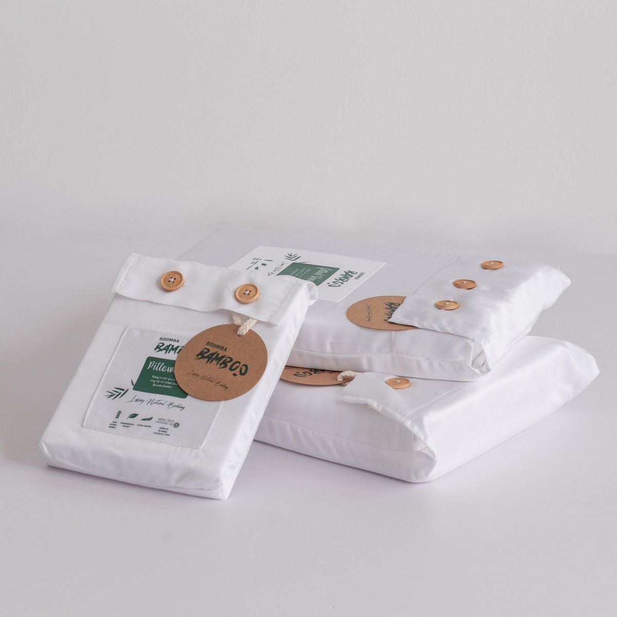 Wit Bamboe Beddengoedset 2-persoons – 400TC Tanboocel - Coco White