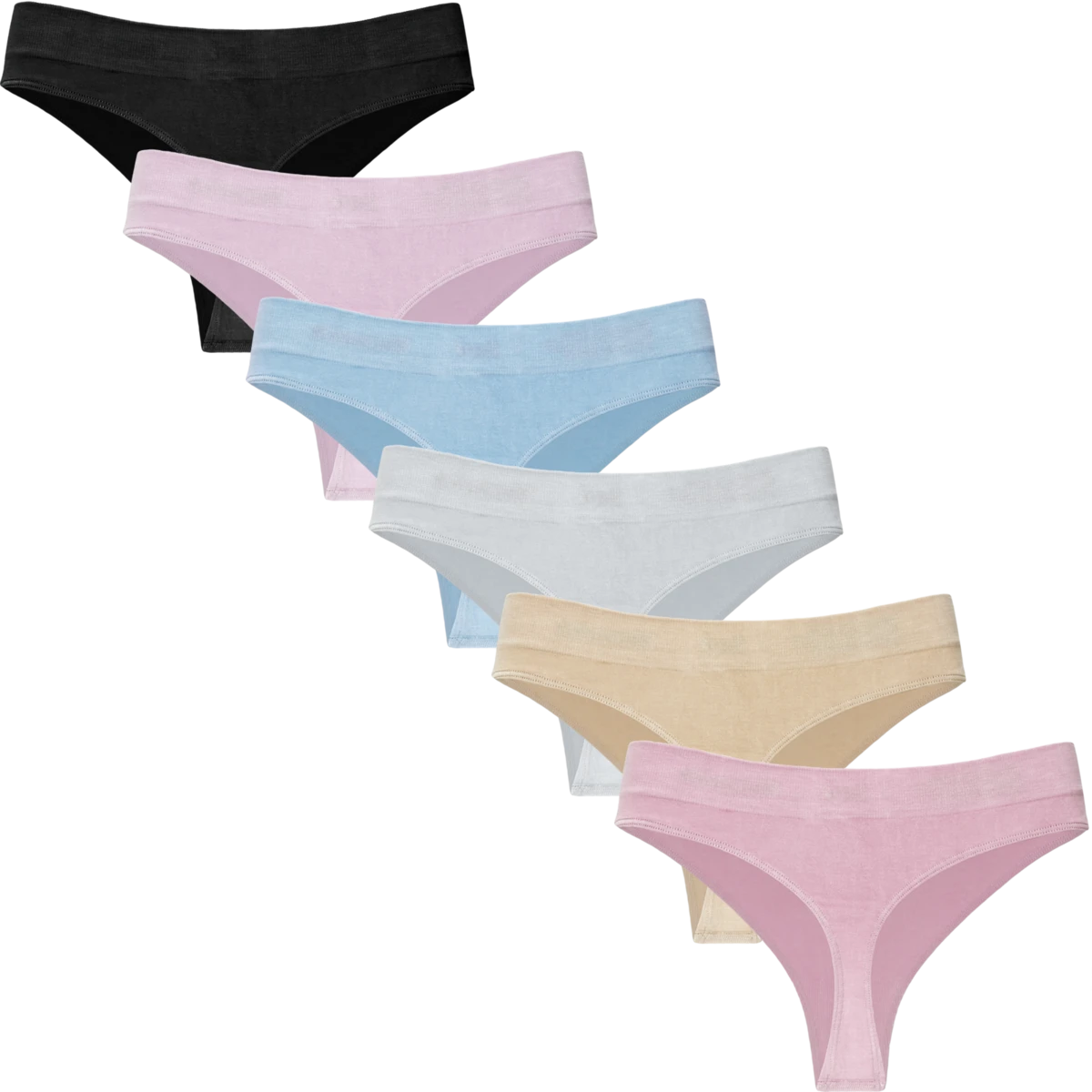 Gaubert Naadloze Bamboe String Slips - 6-pack