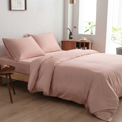 Roze bamboe Beddengoedset 1-persoons – 400TC Tanboocel - Cuddle Pink