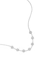 Elegante ketting met zirkonia belegde bloemen