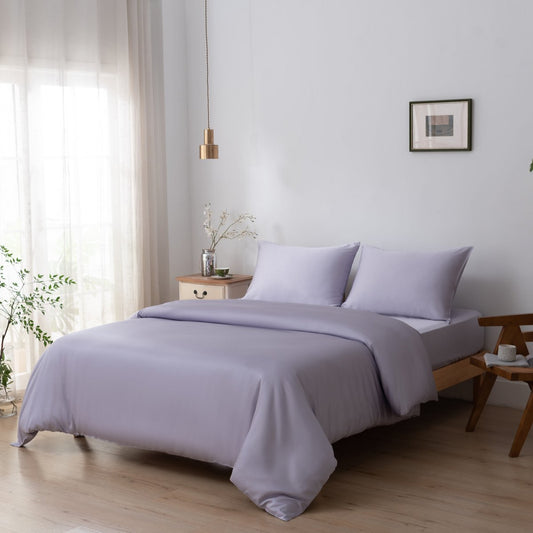 Lila Bamboe Beddengoedset 1-persoons – 400TC Tanboocel - Lavender Mist