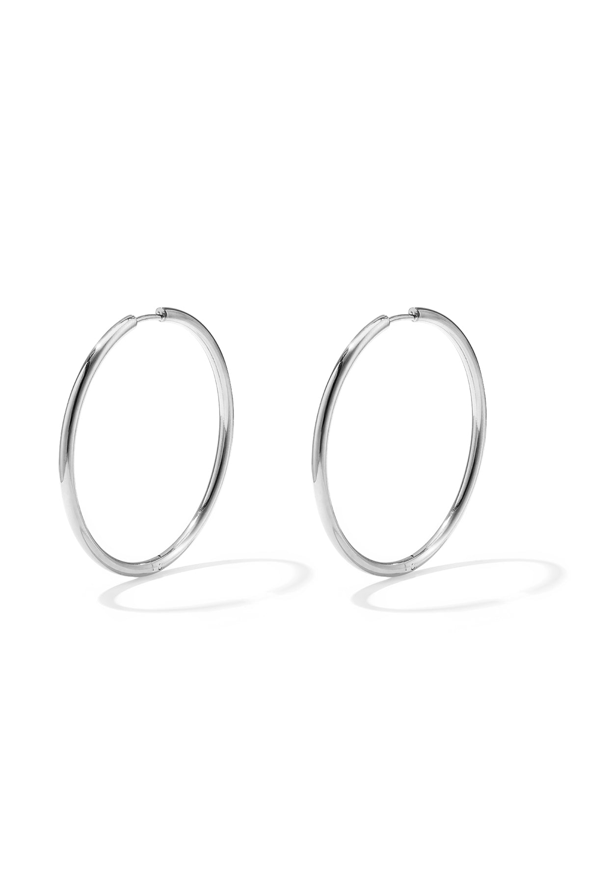 stainless steel earrings hoops medium