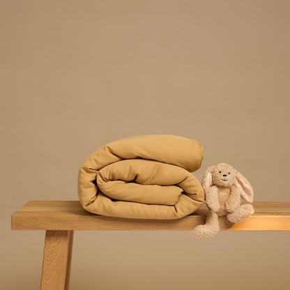 Kids - TENCEL™ Twill Dekbedovertrek Okergeel