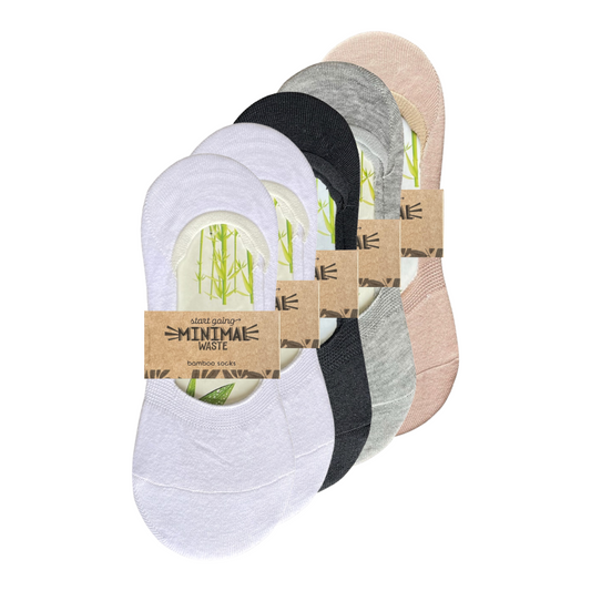 green-goose Bamboe Dames Footies - 5 paar - Multicolor - Maat 36-42
