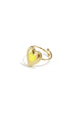 Verstelbare statement ring met gekleurd hart