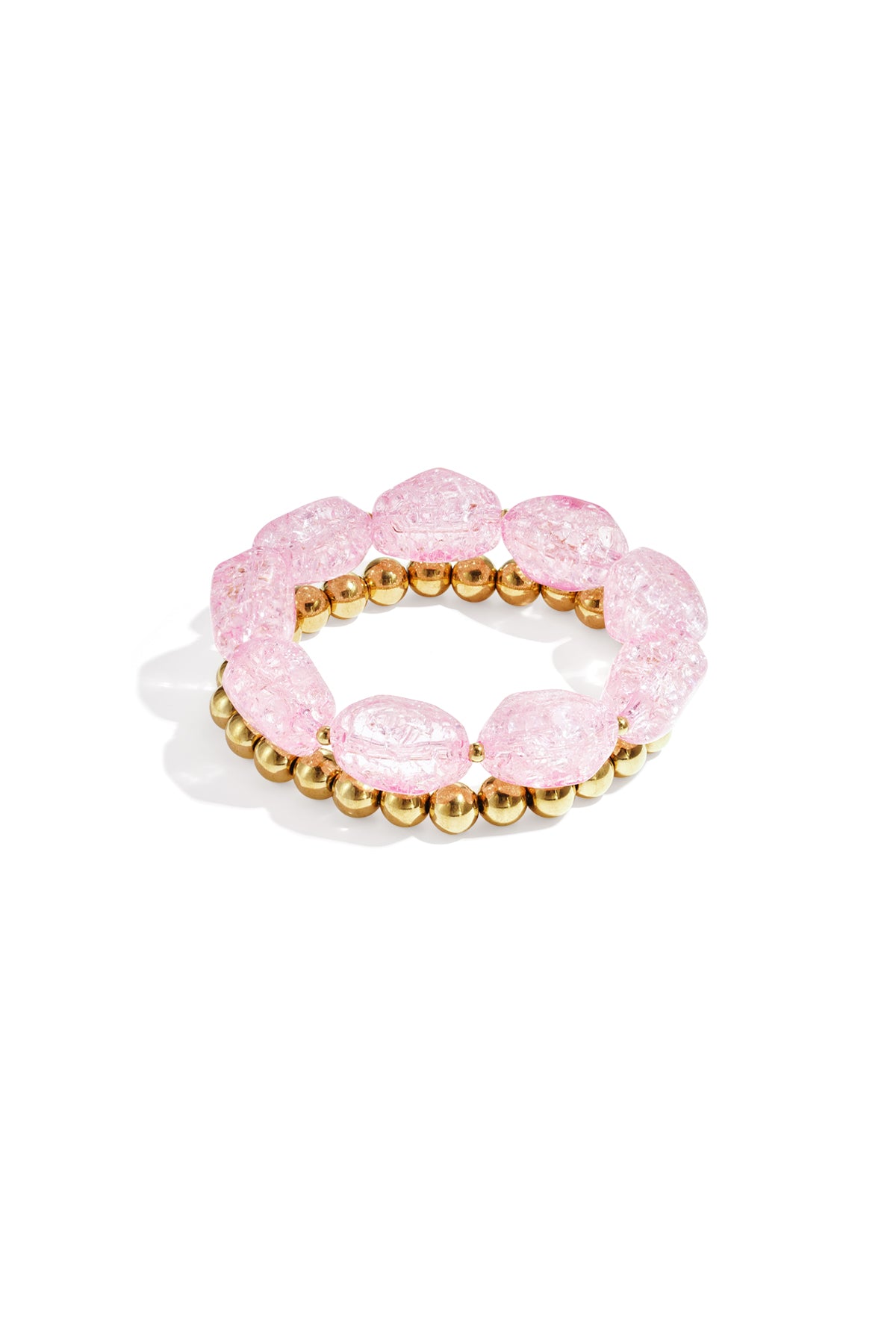 Armbandenset met chunky kralen
