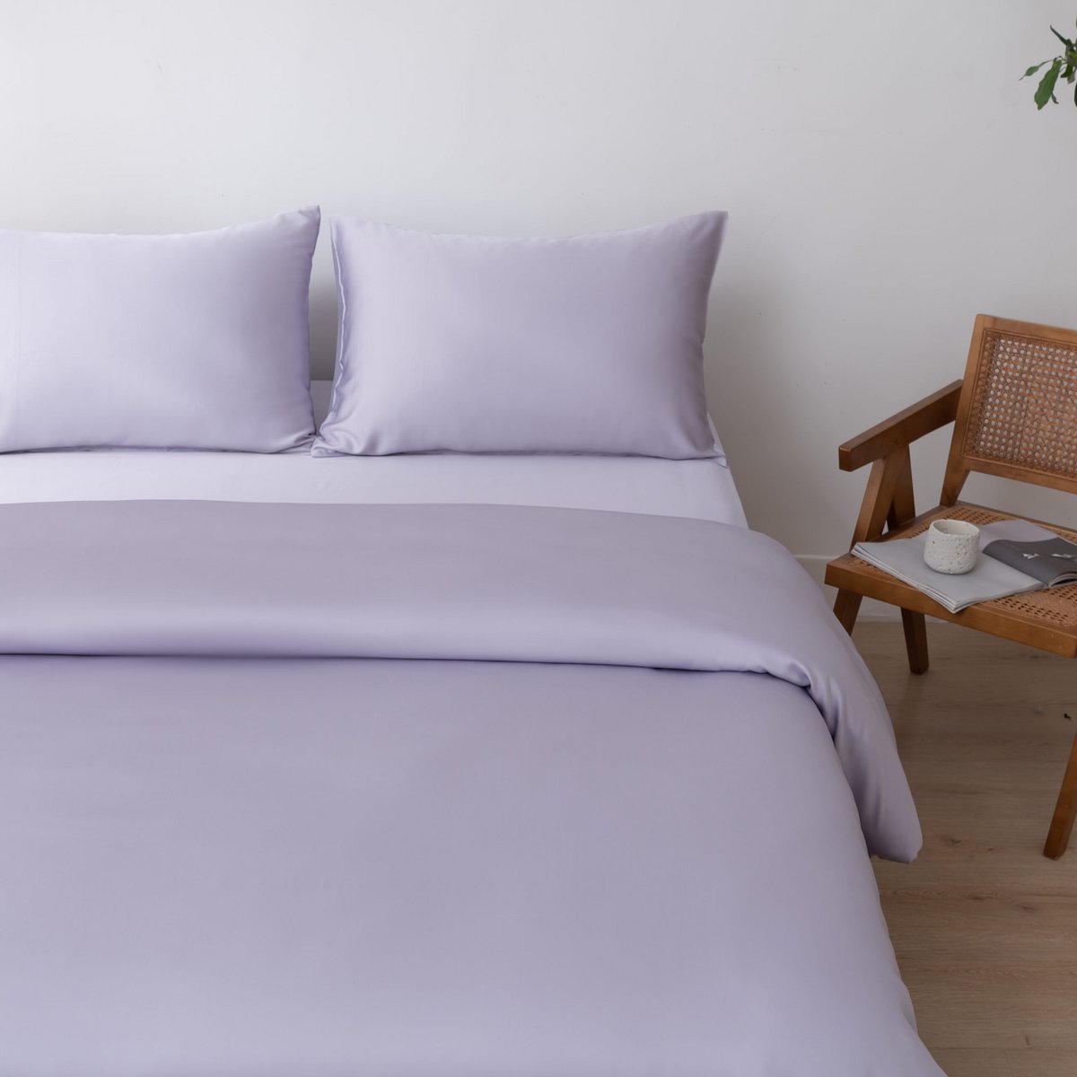 Lila bamboe dekbedovertrek - 400TC Tanboocel - 100% bamboe Lavender Mist